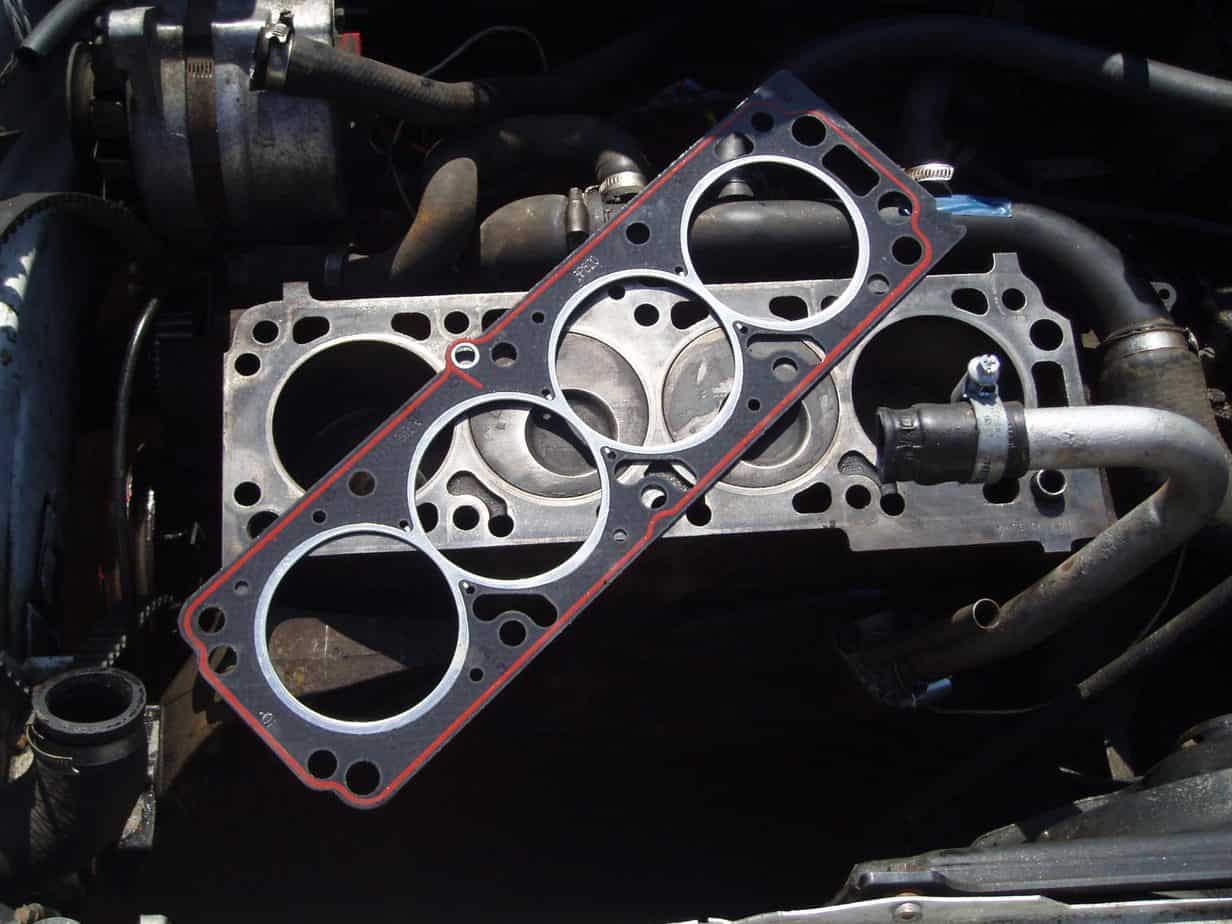 close up of a head gasket